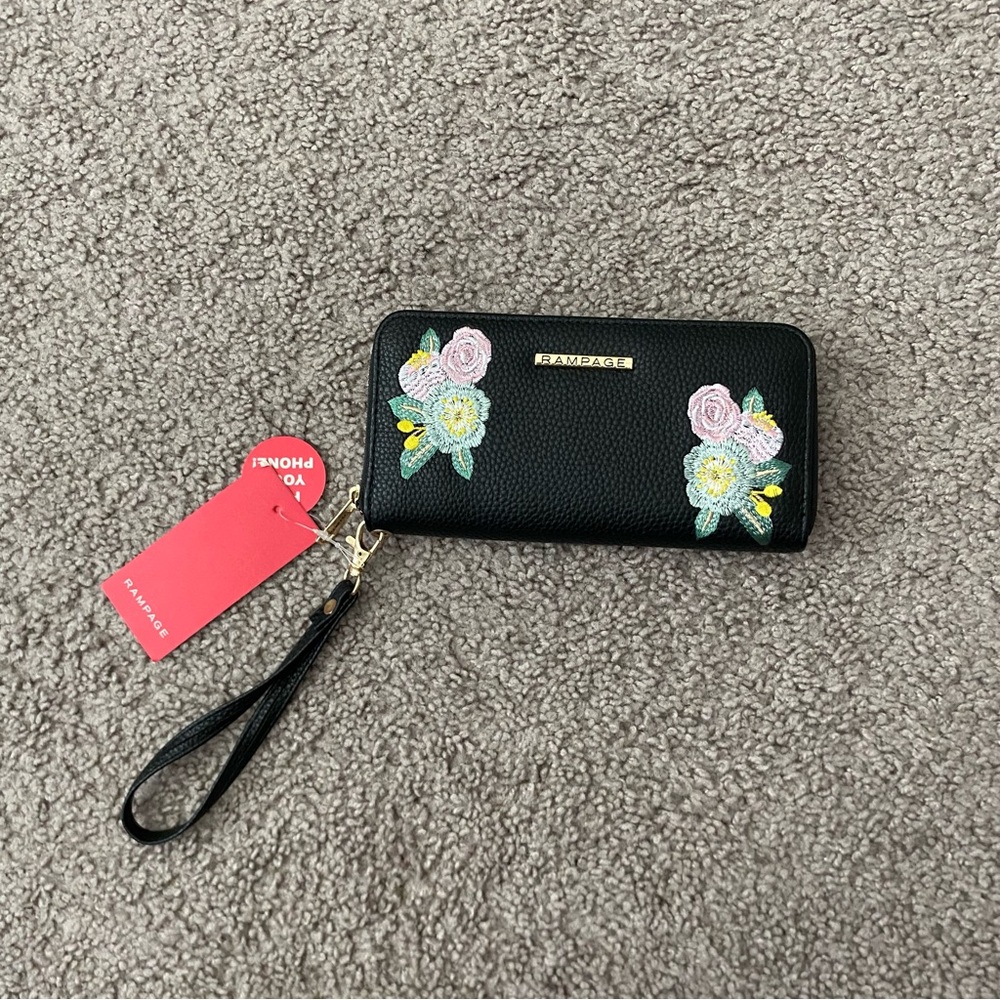 Black Rampage Floral Women's Wallet